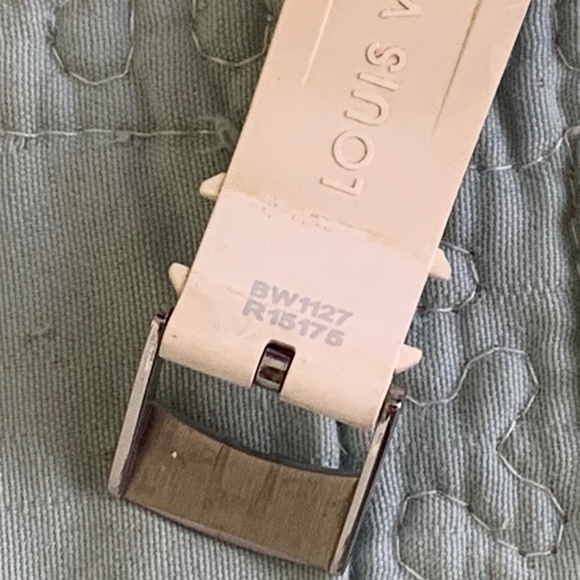 Louis Vuitton White Speedy Watch Working USED Authentic - Picture 11 of 15